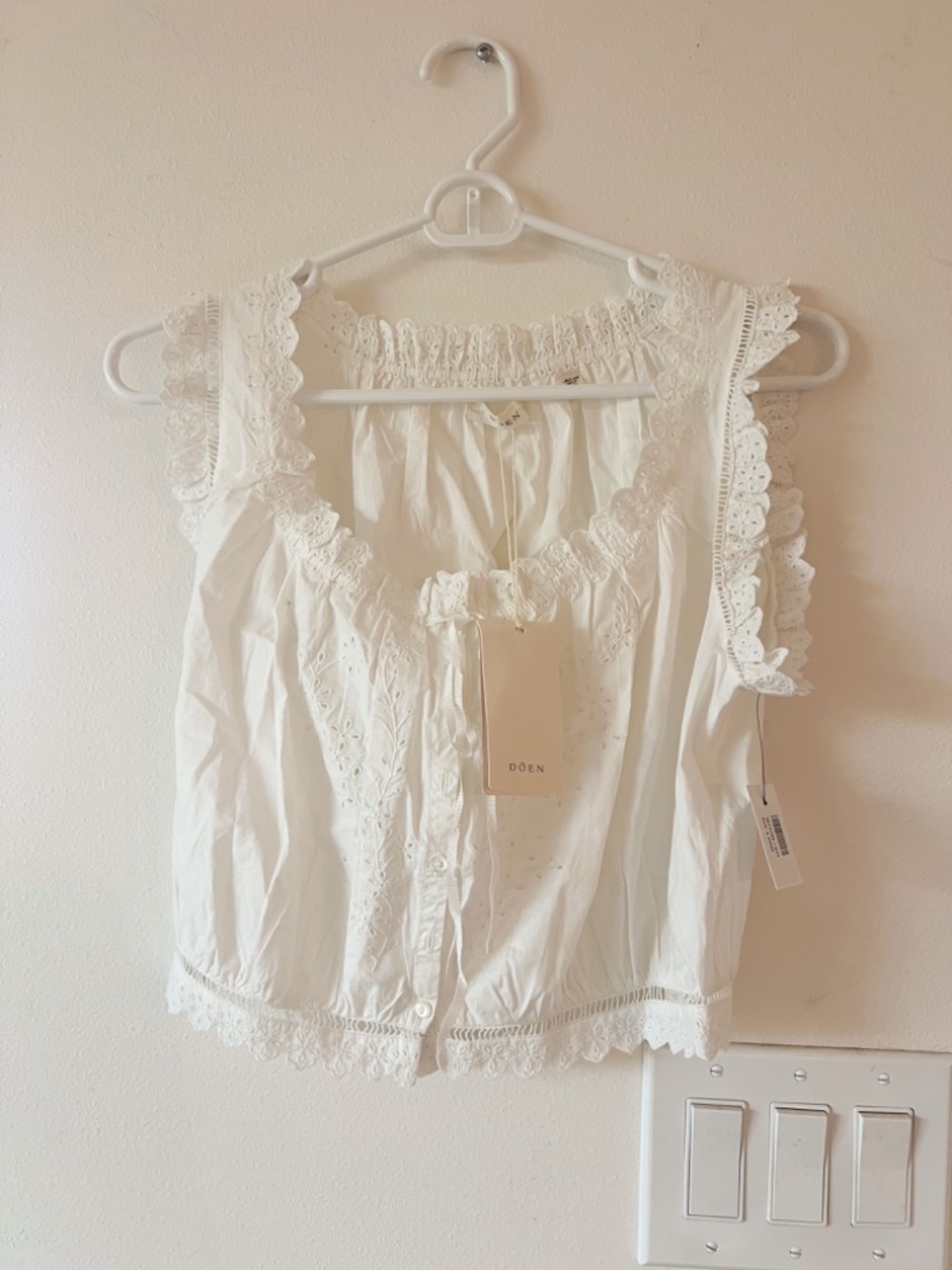 DÔEN Traveler Top in White Salt XS - Picture 5 of 7